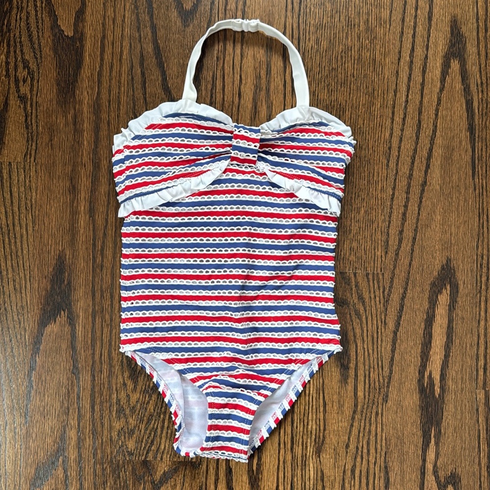 Girls Janie and Jack Halter One Piece Bathing Suit